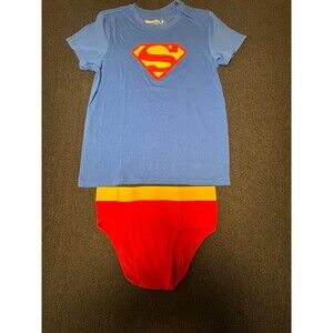 UNDEROOS Men's Superman Set Size Medium Top And Bottom